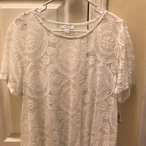 White lace Charter Club 1x NWT